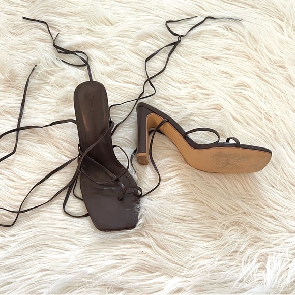 Lace-Up Block Heels - Picture 10 of 11